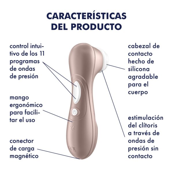 ESTIMULADOR DEL CLÍTORIS RECARGABLE SATISFYER PRO 2 GENERATION 2 - Imagen 15