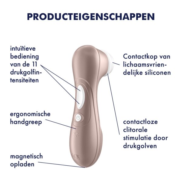 ESTIMULADOR DEL CLÍTORIS RECARGABLE SATISFYER PRO 2 GENERATION 2 - Imagen 18