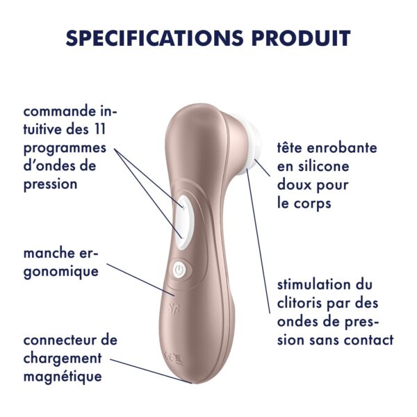 ESTIMULADOR DEL CLÍTORIS RECARGABLE SATISFYER PRO 2 GENERATION 2 - Imagen 21