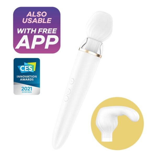 MASAJEADOR DOUBLE WAND-ER CON APP SATISFYER - Imagen 16