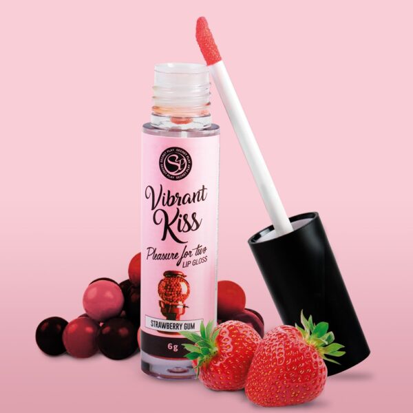 LIP GLOSS DE CHICLE DE FRESA VIBRANT KISS 6GR - Imagen 5