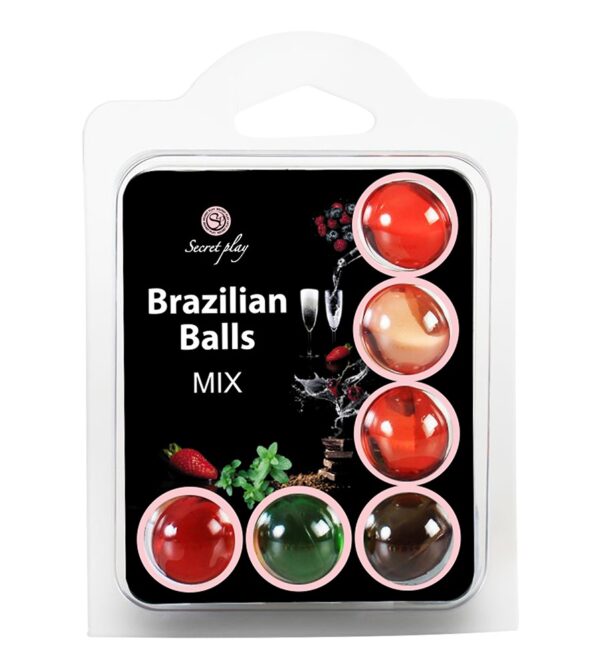 BOLAS LUBRICANTES BESABLES BRAZILIAN BALLS MULTISABORES 6 x 4GR - Imagen 3