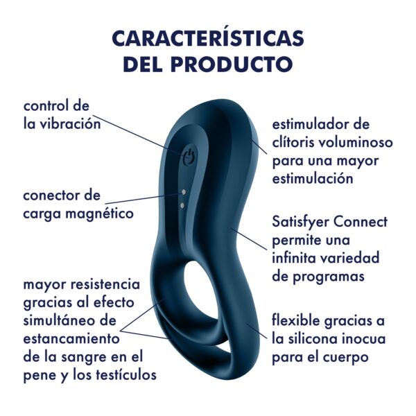 ANILLO VIBRADOR EPIC DUO CON APP SATISFYER - Imagen 11