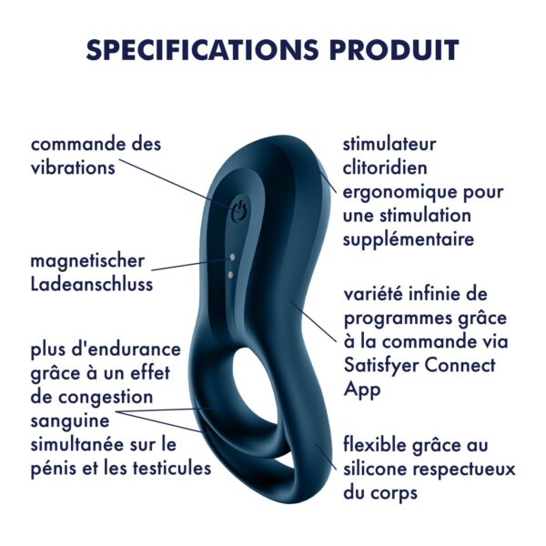 ANILLO VIBRADOR EPIC DUO CON APP SATISFYER - Imagen 14