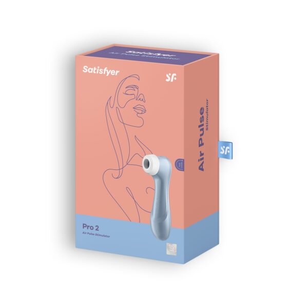 ESTIMULADOR DEL CLÍTORIS RECARGABLE SATISFYER PRO 2 GENERATION 2 AZUL - Imagen 4