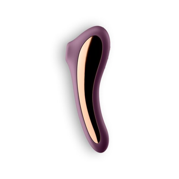 VIBRADOR DUAL KISS SATISFYER BURDEOS - Imagen 4