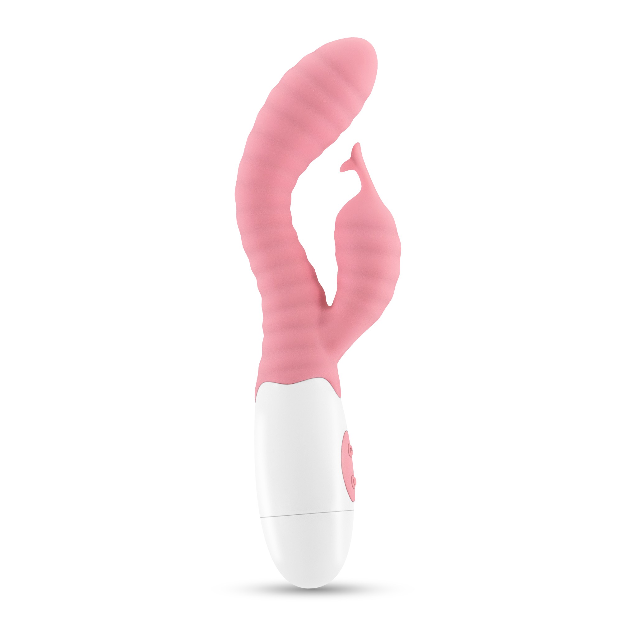 VIBRADOR CON ESTIMULADOR DE CLÍTORIS GUMMIE ROSA Y LUBRICANTE DE BASE AGUA INCLUIDO CRUSHIOUS - Imagen 4