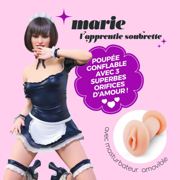 MARIE L'APPRENTIE SOUBRETTE MUÑECA INFLABLE CON MASTURBADOR - Imagen 14