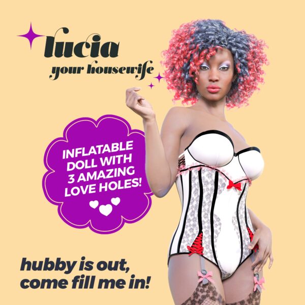 LUCIA LA AMA DE CASA MUÑECA INFLABLE MULATA CRUSHIOUS - Imagen 10