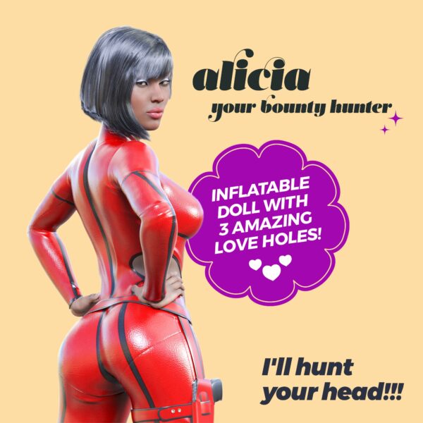 ALICIA LA CAZA RECOMPENSAS MUÑECA INFLABLE MULATA CRUSHIOUS - Imagen 10