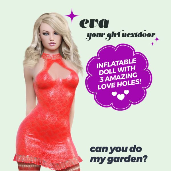 EVA LA VECINITA MUÑECA INFLABLE RUBIA CRUSHIOUS - Imagen 10