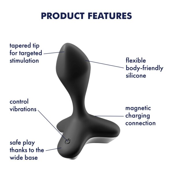 VIBRADOR ANAL GAME CHANGER SATISFYER NEGRO - Imagen 9