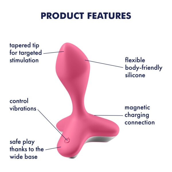 VIBRADOR ANAL GAME CHANGER SATISFYER ROSA - Imagen 9