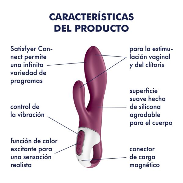 VIBRADOR HEATED AFFAIR CON APP SATISFYER - Imagen 10