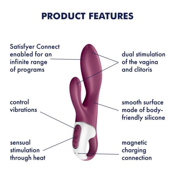 VIBRADOR HEATED AFFAIR CON APP SATISFYER - Imagen 11