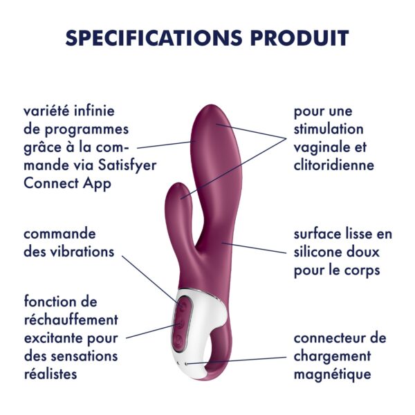 VIBRADOR HEATED AFFAIR CON APP SATISFYER - Imagen 13