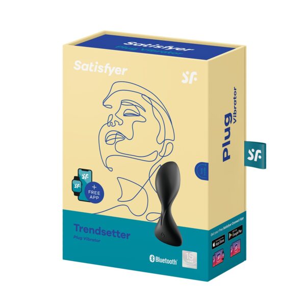 VIBRADOR ANAL TRENDSETTER CON APP SATISFYER NEGRO - Imagen 7