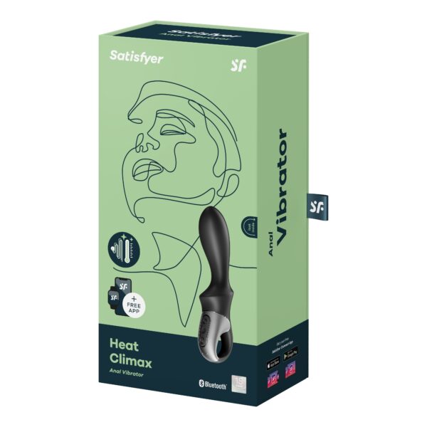 VIBRADOR HEAT CLIMAX CON APP SATISFYER PRETO - Imagen 9