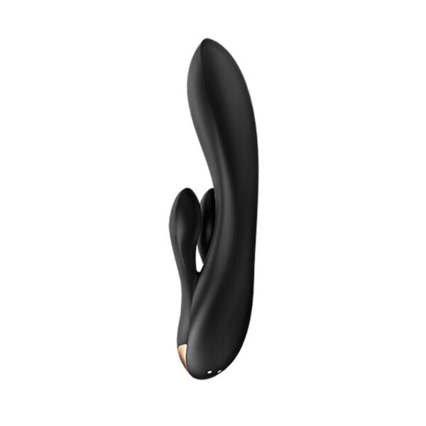 VIBRADOR DOUBLE FLEX CON APP SATISFYER NEGRO - Imagen 4