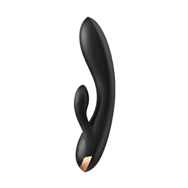 VIBRADOR DOUBLE FLEX CON APP SATISFYER NEGRO - Imagen 5