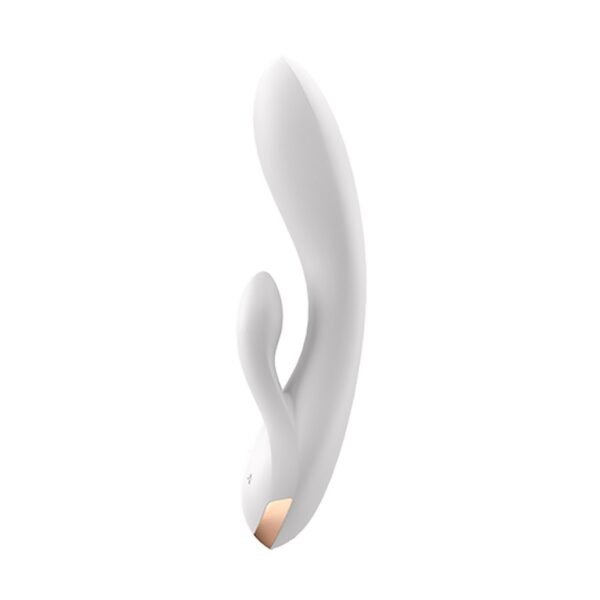 VIBRADOR DOUBLE FLEX CON APP SATISFYER BLANCO - Imagen 4