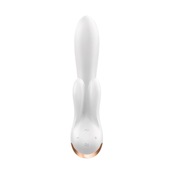 VIBRADOR DOUBLE FLEX CON APP SATISFYER BLANCO - Imagen 5