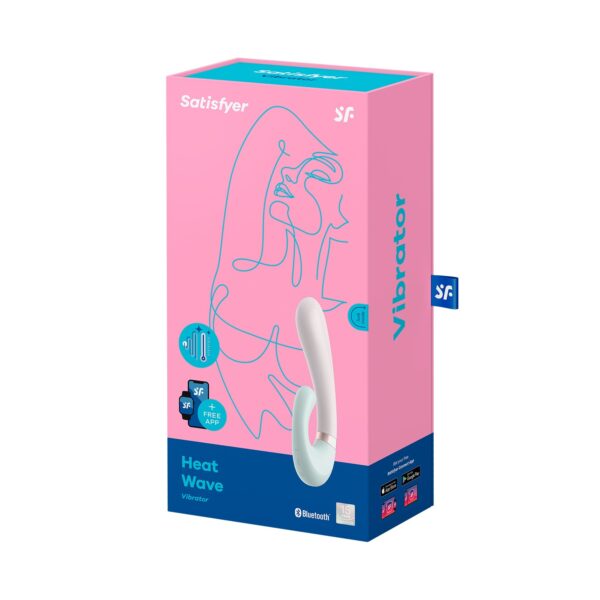 VIBRADOR HEAT WAVE CON APP SATISFYER VERDE - Imagen 7