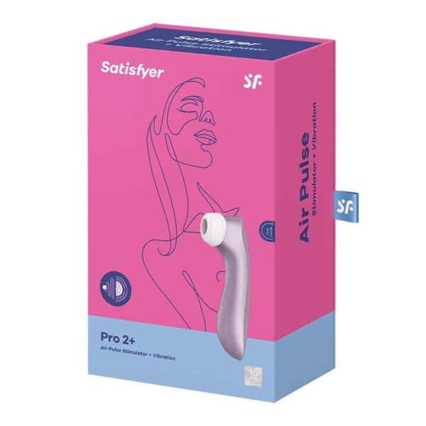 ESTIMULADOR DE CLITORIS PRO 2 VIBRATION SATISFYER ROSA - Imagen 9