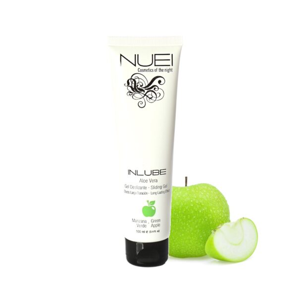 LUBRICANTE A BASE DE AGUA MANZANA VERDE INLUBE NUEI 100ML - Imagen 3