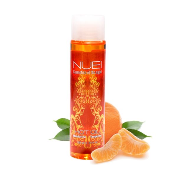 ACEITE DE MASAJE CON EFECTO CALOR MANDARINA HOT OIL NUEI 100ML - Imagen 3