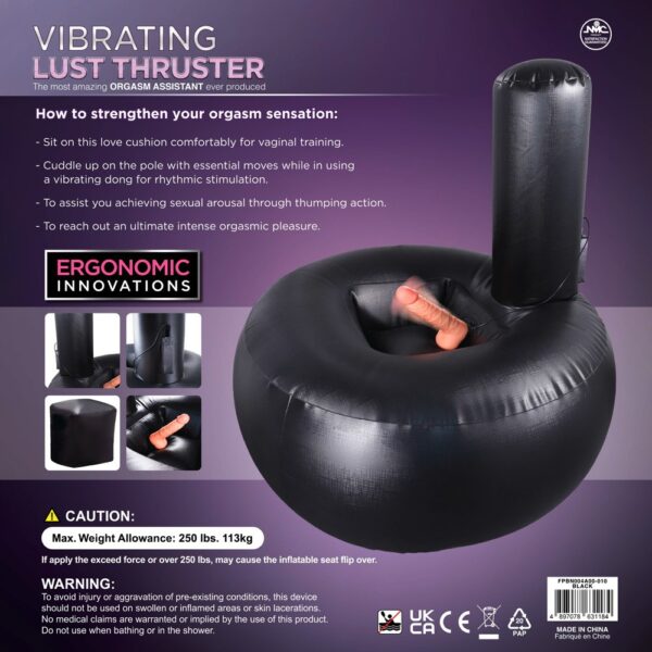 ASIENTO INFLABLE VIBRATING LUST THRUSTER NMC - Imagen 10