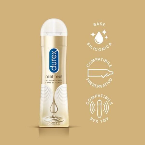 LUBRICANTE DUREX REAL FEEL 50ML - Imagen 3