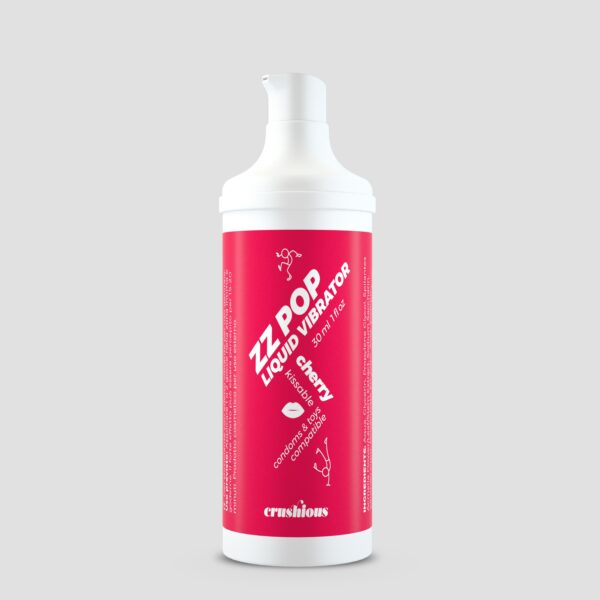 VIBRADOR LIQUIDO ZZ POP AROMA CEREZA 30ML CRUSHIOUS