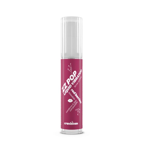 VIBRADOR LIQUIDO ZZ POP AROMA FRUTOS ROJOS 10ML CRUSHIOUS - Imagen 3