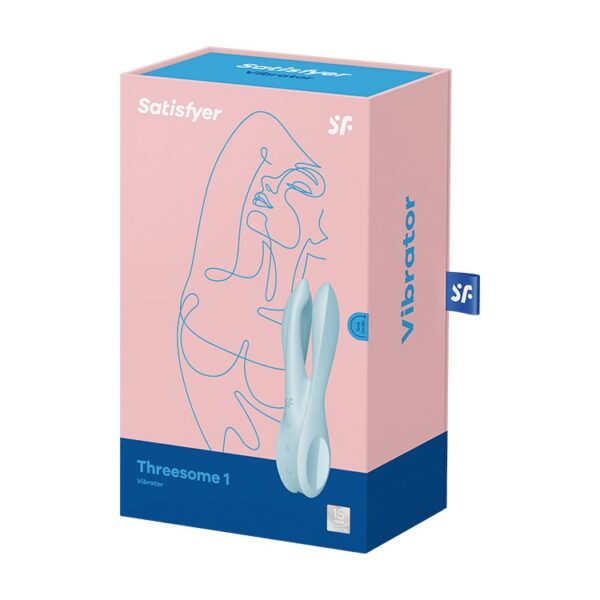 VIBRADOR THREESOME 1 AZUL SATISFYER - Imagen 7