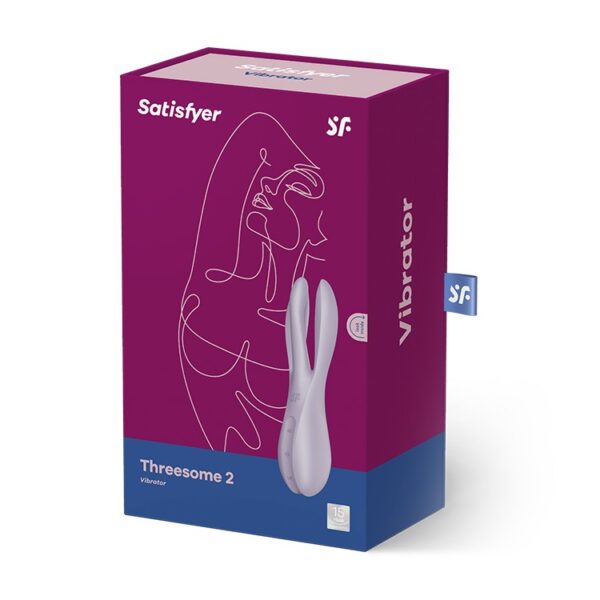 VIBRADOR THREESOME 2 LILA SATISFYER - Imagen 10