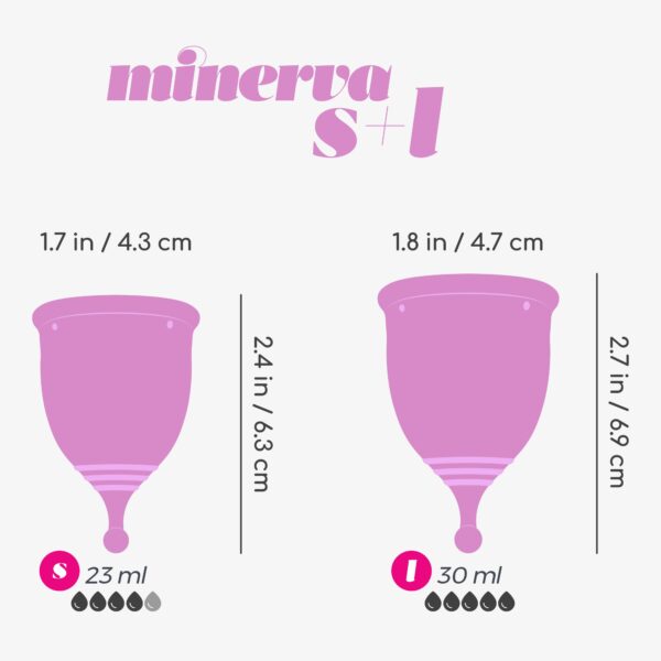 COPAS MENSTRUALES MINERVA S + L CON BOLSA CRUSHIOUS - Imagen 9