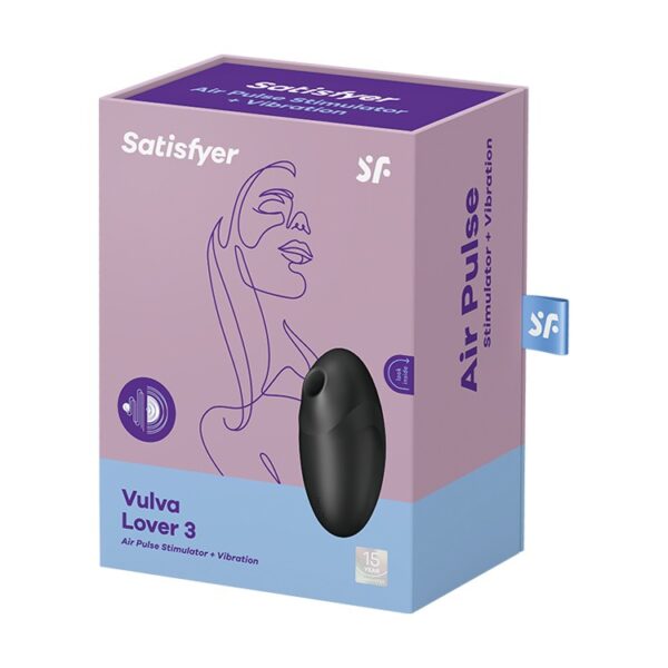 ESTIMULADOR VULVA LOVER 3 NEGRO SATISFYER - Imagen 10