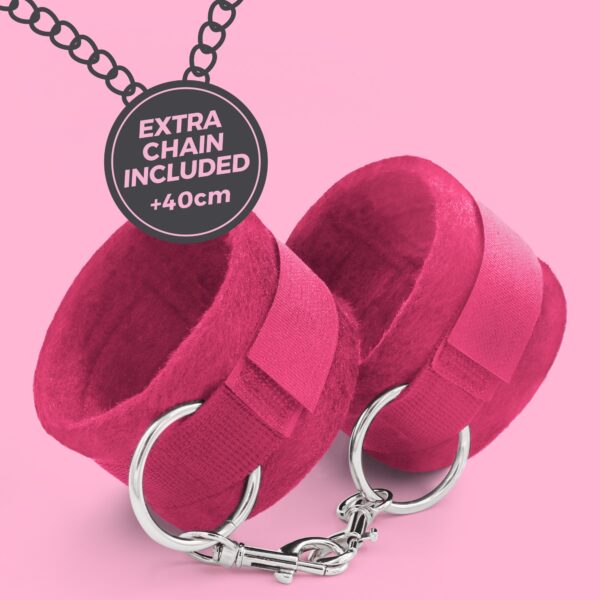 ESPOSAS DE VELCRO TOUGH LOVE CON CADENA DE 40CM EXTRA CRUSHIOUS ROSA - Imagen 7