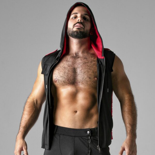 CHALECO LOOK AT HARDER HOODY ROJO LOCKER GEAR - Imagen 9