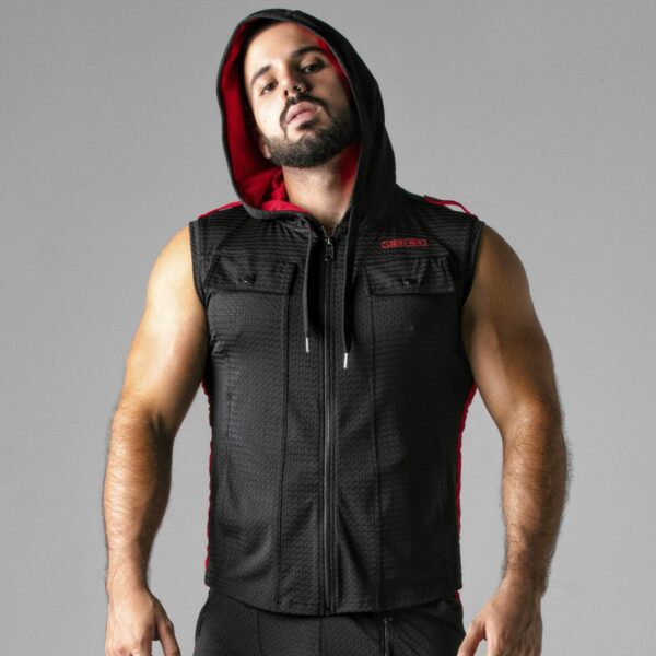 CHALECO LOOK AT HARDER HOODY ROJO LOCKER GEAR - Imagen 7