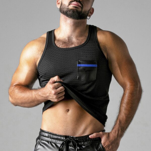 CAMISETA LOOK AT HARDER AZUL LOCKER GEAR - Imagen 3