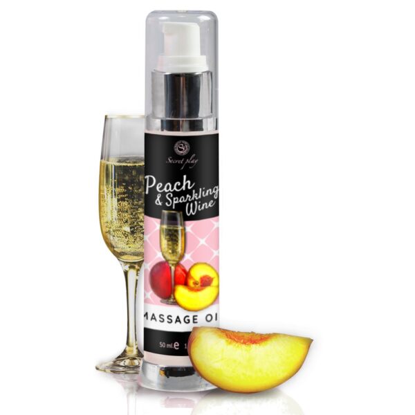 ACEITE DE MASAJE MELOCOTÓN CAVA SECRET PLAY 50ML - Imagen 3