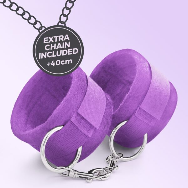 ESPOSAS DE VELCRO TOUGH LOVE CON CADENA DE 40CM EXTRA CRUSHIOUS MORADO - Imagen 7