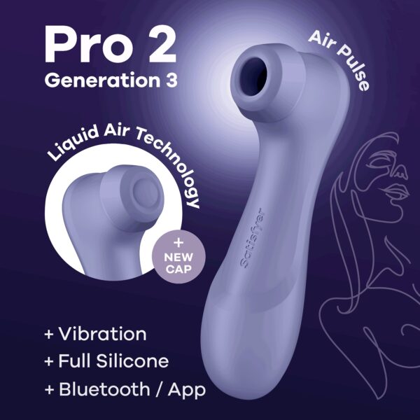 ESTIMULADOR PRO 2 GEN 3 SATISFYER CON CONNECT APP LILA - Imagen 7