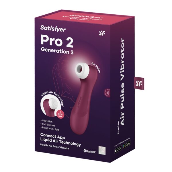 ESTIMULADOR PRO 2 GEN 3 SATISFYER CON CONNECT APP ROJO TINTO - Imagen 6