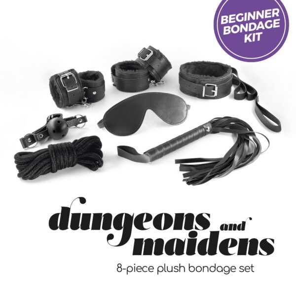 KIT BDSM DUNGEONS & MAIDENS NEGRO CRUSHIOUS - Imagen 12