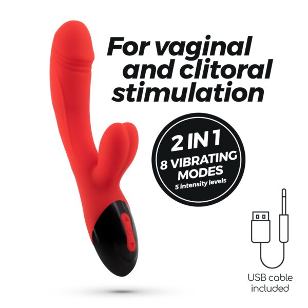 DARE DONG VIBRADOR CONEJO RECARGABLE CRUSHIOUS - Imagen 12