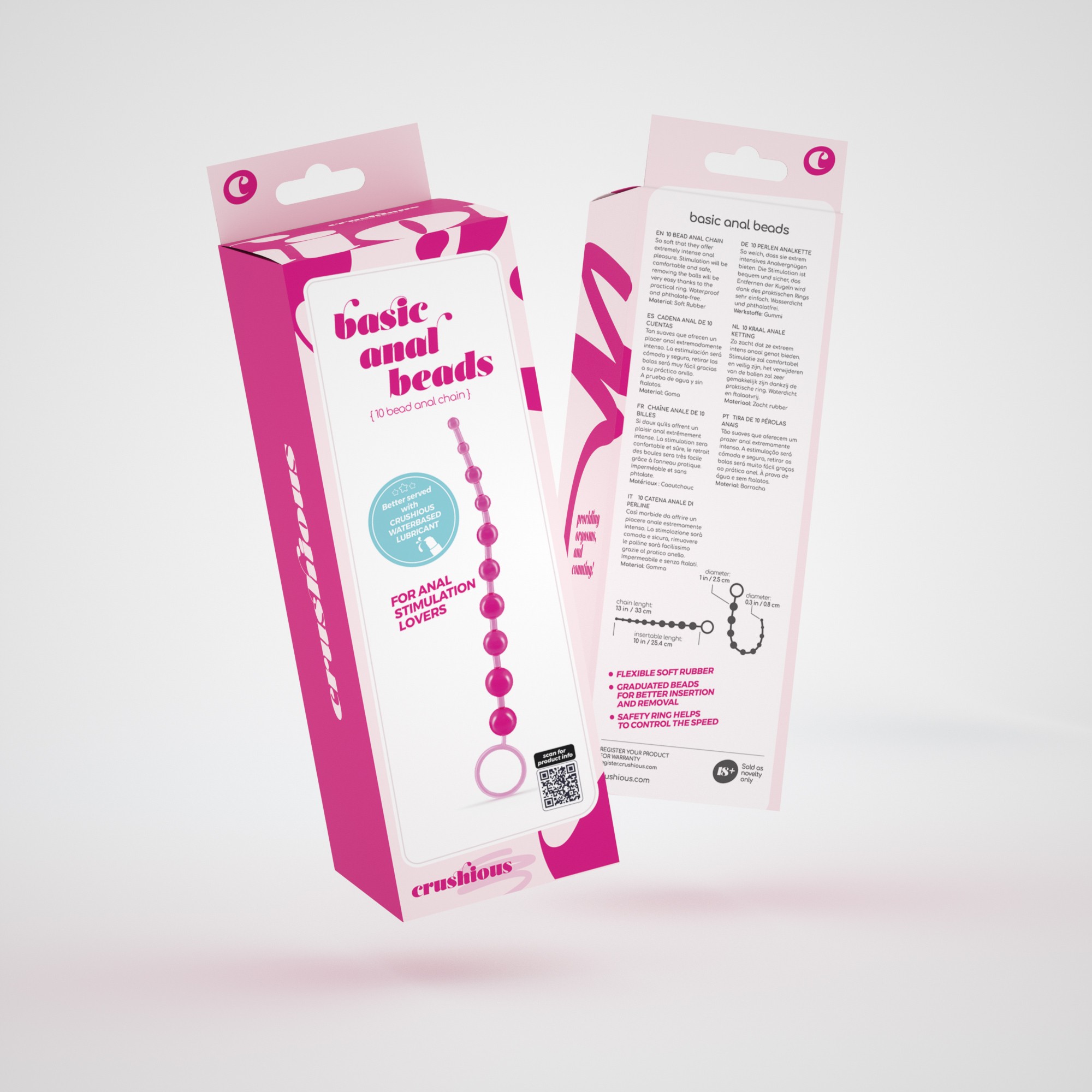 CADENA ANAL DE 10 BILLES CRUSHIOUS ROSA - Imagen 6