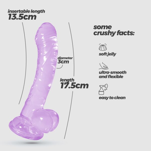 HUDINI DILDO ANAL JELLY MORADO CRUSHIOUS - Imagen 8